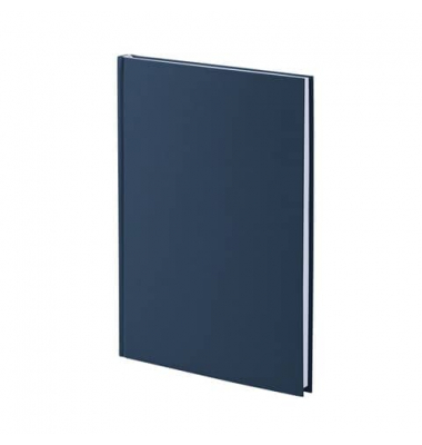 Notizbuch 1878452902, blau, A4, blanko, 100g, 96 Blatt / 192 Seiten