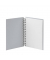 Notizbuch 1875452171, grau, A5, blanko, 80 Blatt / 160 Seiten