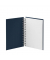 Notizbuch 1875452901, blau, A5, blanko, 80 Blatt / 160 Seiten