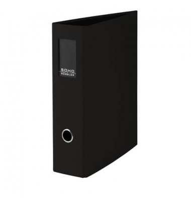 Ordner Soho 1317452709, A4 85mm breit Karton vollfarbig schwarz