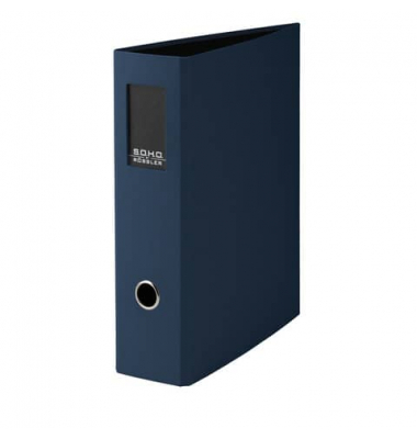 Ordner Soho 1317452909, A4 80mm breit Karton vollfarbig navy