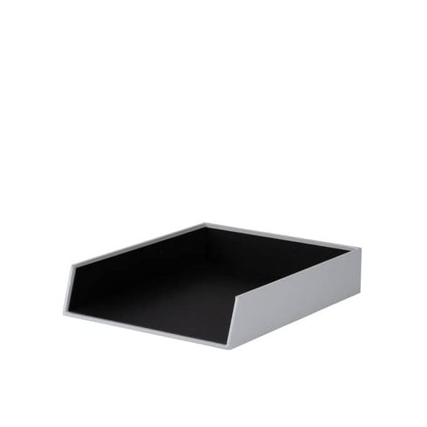 4 Stück Rössler Briefablage S.O.H.O. 1335452170, A4, stone, Hartpappe stapelbar 4014969645499 Rössler