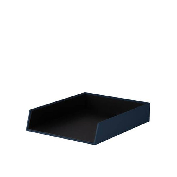 4 Stück Rössler Briefablage S.O.H.O. 1335452900, A4, navy, Hartpappe stapelbar 4014969645567 Rössler