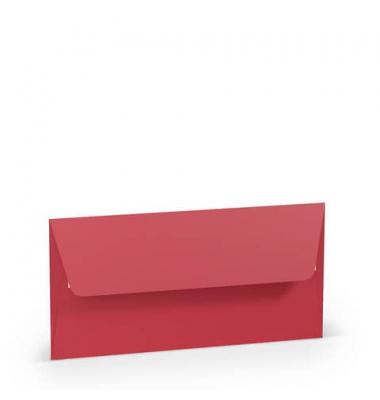 Briefumschlag 16409136 Din Lang ohne Fenster haftklebend mit Abziehstreifen 100g rot