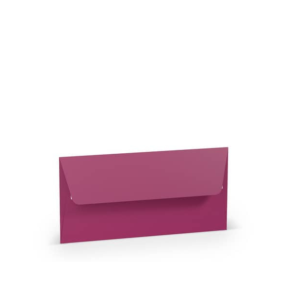 50 Stück Rössler Designbriefumschlag Paperado 16409146, Din Lang, haftklebend, 100g, amarena 4014969648384 Rössler