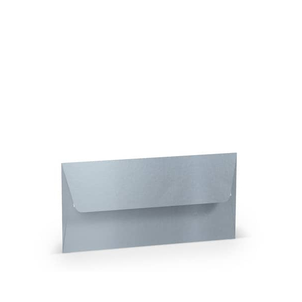50 Stück Rössler Designbriefumschlag Paperado 16409180, Din Lang, haftklebend, 100g, silber 4014969648476 Rössler