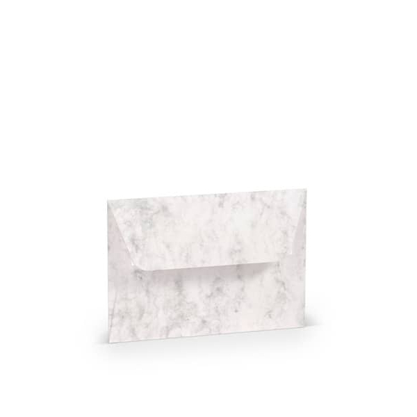 50 Stück Rössler Designbriefumschlag Paperado 16409214, C6, haftklebend, 100g, grau marmora 4014969648674 Rössler