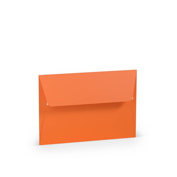 50 Stück Rössler Designbriefumschlag Paperado 16409321, B6, haftklebend, 100g, orange 4014969649213 Rössler