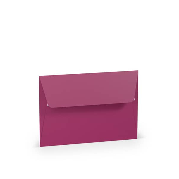 50 Stück Rössler Designbriefumschlag Paperado 16409346, B6, haftklebend, 100g, amarena 4014969649305 Rössler