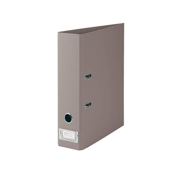 4 Stück Rössler Ordner Soho 1317452498, A4 80mm breit Karton vollfarbig taupe 4014969659311 Rössler