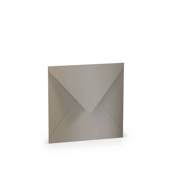 25 Stück Rössler Designbriefumschlag Paperado 164040411, quadratisch, nassklebend, 120g, taupe metallic 4014969713631 Rössler