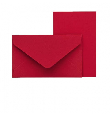 Blanko-Grußkarten 18298095036 53mm x 85mm (BxH) rot