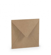Designbriefumschlag 16404062, quadratisch, nassklebend, 100g, kraft