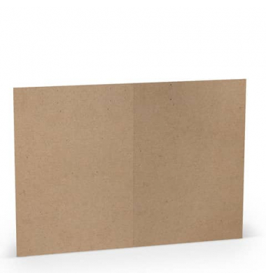 Blanko-Grußkarten 16407162 220g planliegend kraft