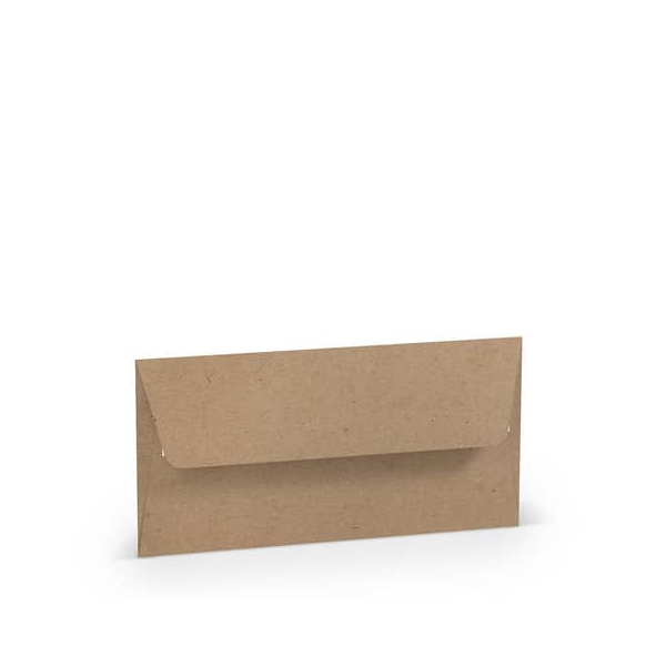 50 Stück Rössler Designbriefumschlag Paperado 16409162, Din Lang, haftklebend, 100g, kraft 4014970090462 Rössler