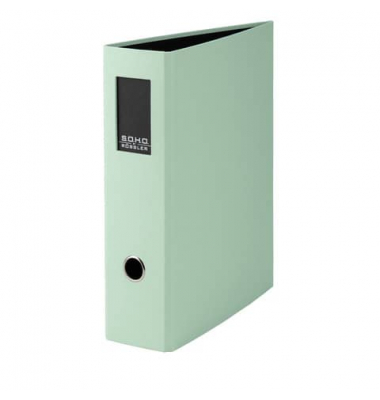 Ordner Soho 1317452659, A4 80mm breit Karton vollfarbig minzgrün
