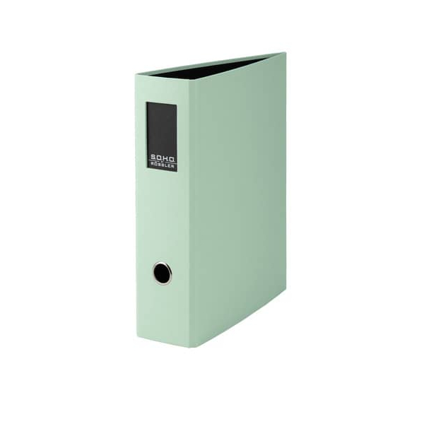 4 Stück Rössler Ordner Soho 1317452659, A4 80mm breit Karton vollfarbig minzgrün 4014970119996 Rössler