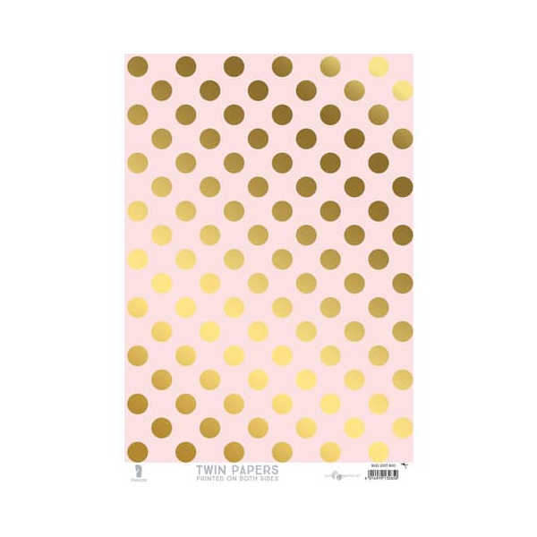 25 Stück Rössler Briefpapier 16422007800, goldene Punkte, A4, 120g 4014970132650 Rössler