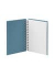 Notizbuch 1875452151, blau, A5, blanko, 80 Blatt / 160 Seiten