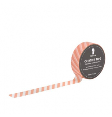 Klebeband 801010520021, mit, 15mm x 10m, apricot transparent