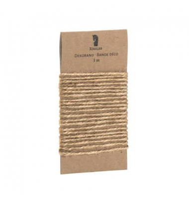 Deko-Band 80003005006, 3m, natur
