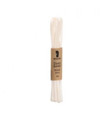 Satinband 80013005012, 3mm x 3m, creme