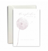 Trauerkarten 11901849003 DIN B6 (12,5 cmx17,6 cm) Pusteblume