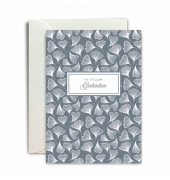 Trauerkarten 11901849007 DIN B6 (12,5 cmx17,6 cm) Gingkobl&auml;tter/ In stillem Gedenken