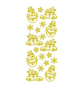 Weihnachtsetikett Glitter