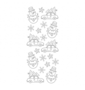 Weihnachtsetikett Glitter