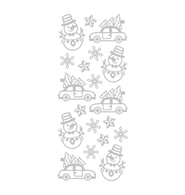 Weihnachtsetikett Glitter