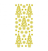 Weihnachtsetikett Glitter