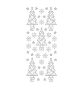 Weihnachtsetikett Glitter