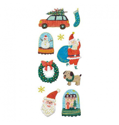 Weihnachtsetikett Happy