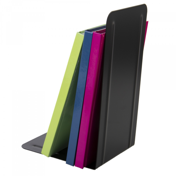 4027521521858 - Buchstützen E-10242 00 127x145x24cm (BxTxH) Metall schwarz 4027521521858 2 Stück