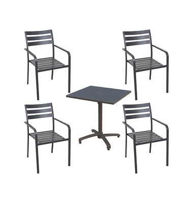 Garden Pleasure Treviso Sitzgruppe anthrazit