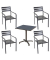 Garden Pleasure Treviso Sitzgruppe anthrazit
