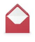 Designbriefumschlag Paperado 1103005036, C6, nassklebend, 100g, rot