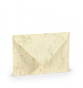 Designbriefumschlag 1103005006, C6, nassklebend, 100g, chamois marmora