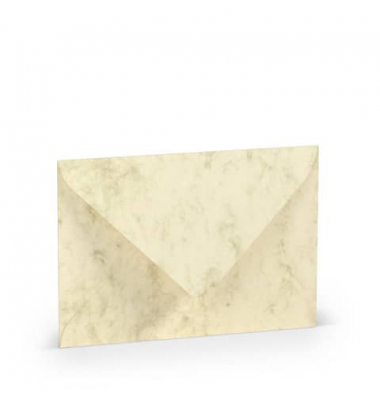 Designbriefumschlag 1103005006, C6, nassklebend, 100g, chamois marmora