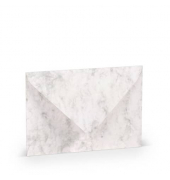 Designbriefumschlag Paperado 1103005014, C6, nassklebend, 100g, grau marmora