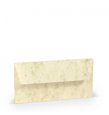Briefumschlag 1103002006 Din Lang ohne Fenster nassklebend 100g chamois marmora