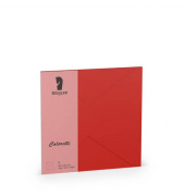 Designbriefumschlag Coloretti 220740526, quadratisch, nassklebend, 80g, klatschmohn