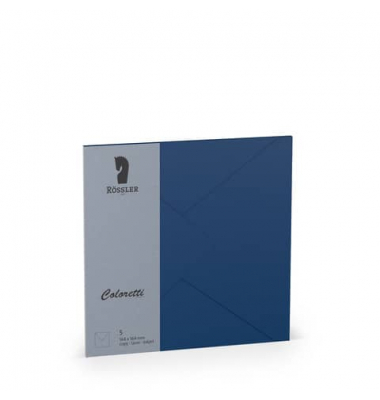 Designbriefumschlag Coloretti 220740590, quadratisch, nassklebend, 80g, jeans