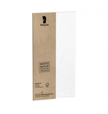 Briefumschlag 1144002627 Din Lang ohne Fenster nassklebend 120g Naturpapier/säurefrei cotton weiß