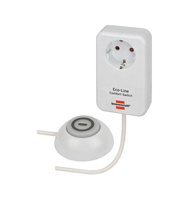 Steckdosenleiste Eco-Line Comfort Switch Adapter 1 Steckdose 1,5m weiß
