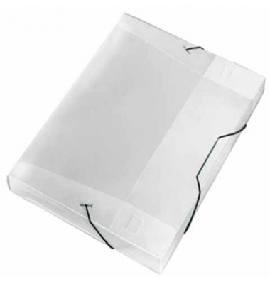 Heftbox Crystal 4443290, A4 farblos-transparent, 3cm F&uuml;llh&ouml;he, Kunststoff