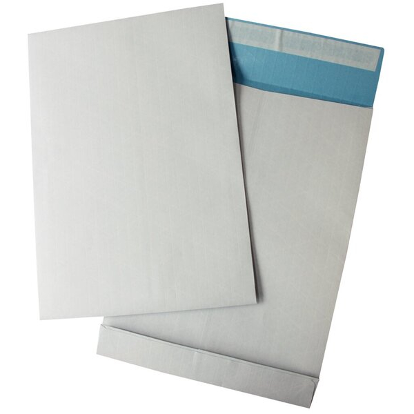 4016058036584 - Faltentaschen B4 ohne Fenster 40mm Falte haftklebend fadenverstärkt 140g weiß blau 4016058036584 100 Stück