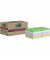 Haftnotizen 622 RSS12COL, Super Sticky Recycling Notes, 48x48mm, farbig sortiert (blau/rosa/gr&uuml;n/flieder/mint), quadratisch