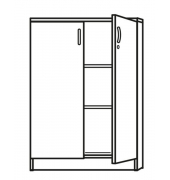 Aktenschrank MULTI M 272034, abschlie&szlig;bar, 2x3 OH, wei&szlig;, 120x114,5x42cm (BxHxT)